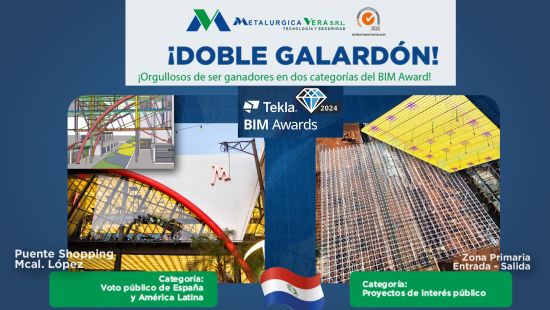 TEKLA BIM AWARDS ¡DOBLE GALARDÓN!